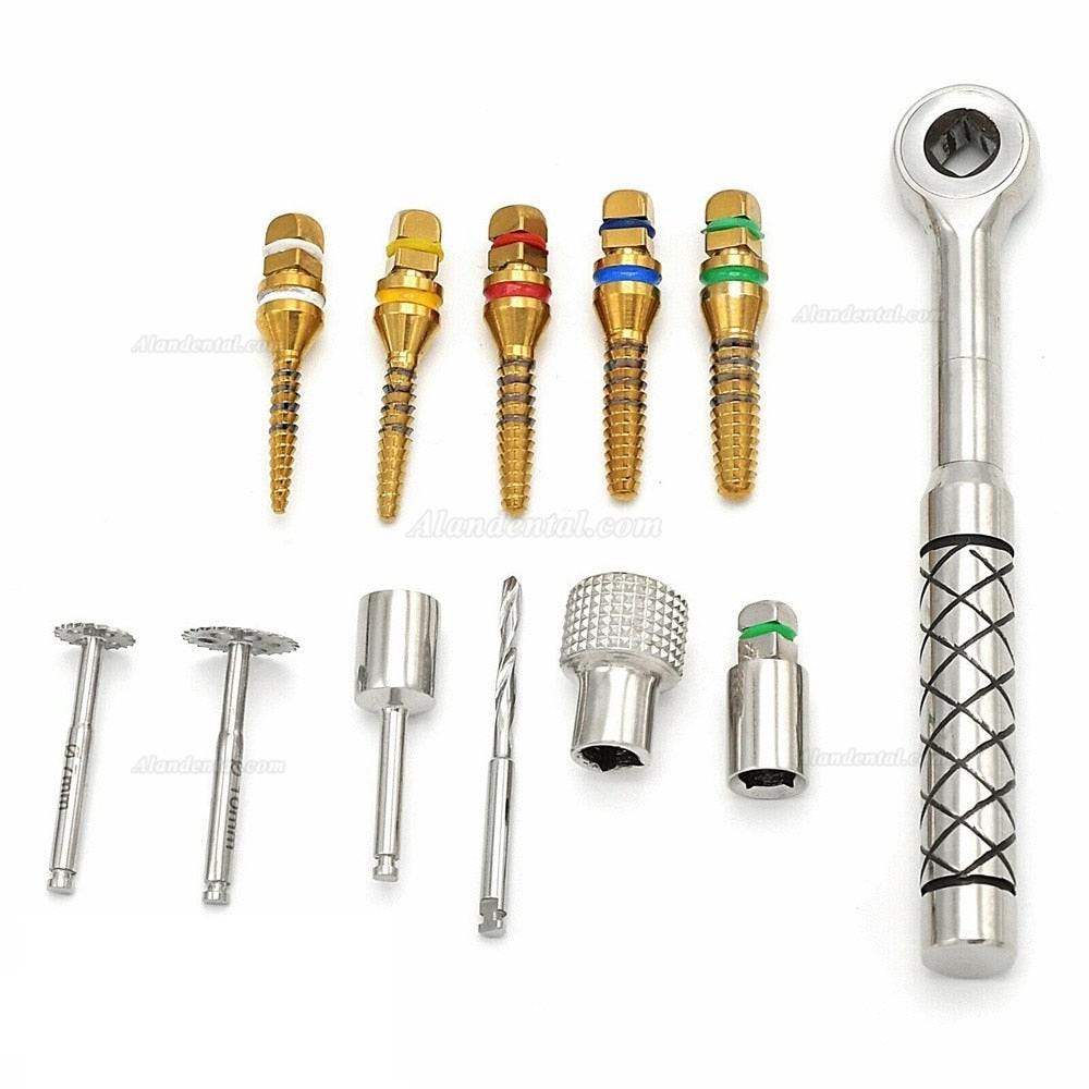 Dental Bone Expander Kit Sinus Lift 12 Pcs Implant Surgical Instruments Implant Elevation Kit